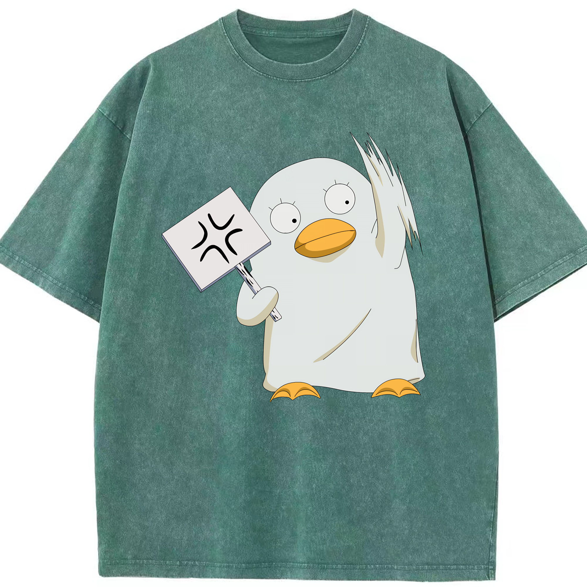 （画像用） ぎんたま 坂田銀時（さかたぎんとき） 神楽 志村新八（しむら しんぱち） GINTAMA Sakata Gintoki Kagura Shimura Shinpachi 綿100% ヴィンテージ風 半袖Tシャツ（フロントプリント）